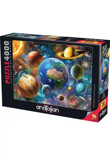 Anadolu 4000 Parçalık Solar Sistem Puzzle Yüksek Kaliteli Eğitici Oyun