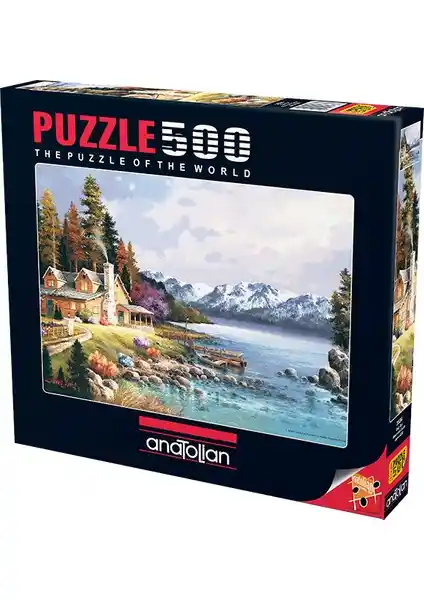 Anadolu Dağ Evi 3534 500 Parçalık Puzzle Doğa Manzarası Zihinsel Gelişim İçin
