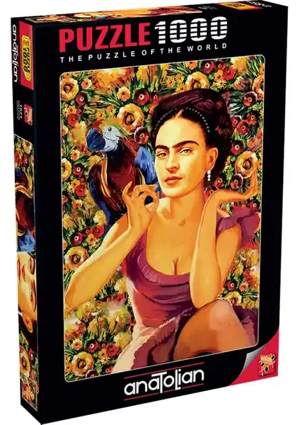 Anatolian 1000 Parçalık Frida Kahlo Puzzle Sanat ve Zeka Gelişimi İçin Uygun