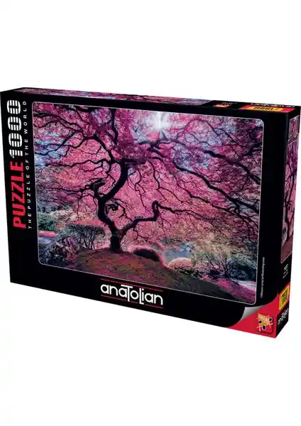 Anatolian 1000 Parçalık Pink Tree Puzzle Türkiye'de Üretilmiş Yüksek Kaliteli Yapboz