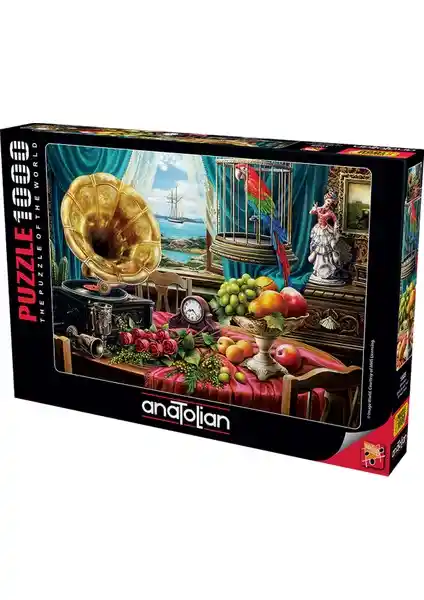 Anatolian 1000 Parçalık Puzzle Gramofon Teması Ev Dekorasyonu ve Zihin Gelişimi İçin