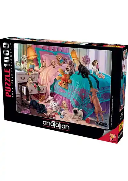 Anatolian 1000 Parçalık Puzzle Haylaz Köpekler ile Zihni Geliştirici Eğlence