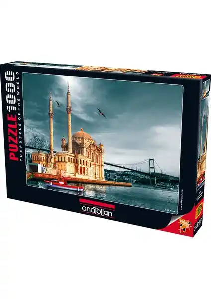 Anatolian 1000 Parçalık Puzzle Ortaköy Camii Nostaljisi ile Zihin ve Aile Bağlarını Güçlendirir
