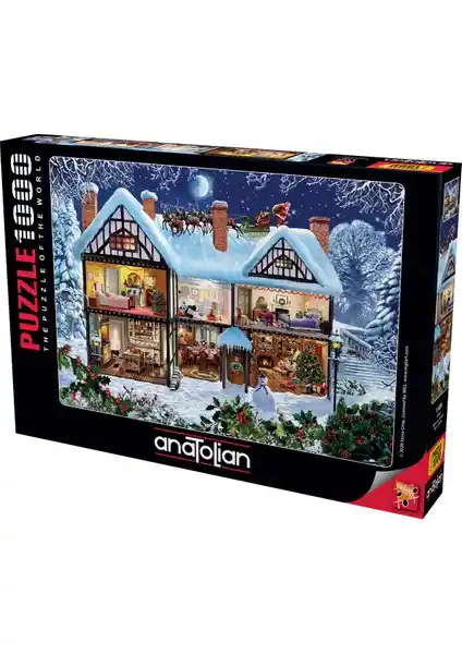 Anatolian 1000 Parçalık Puzzle Yılbaşı Teması Eğlence ve Zihinsel Gelişim İçin Uygun