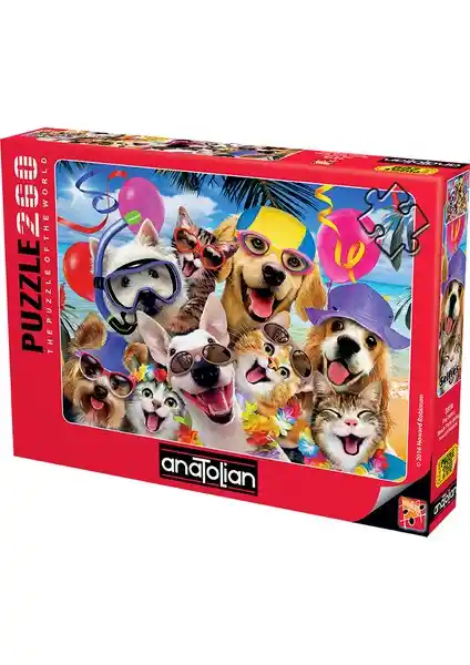 Anatolian 260 Parça XL Puzzle Plaj Selfisi ile Zihinsel Gelişim ve Eğlence