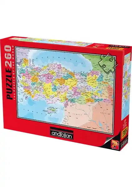Anatolian 260 Parça XL Puzzle Türkiye Siyasi Haritası Detaylı ve Eğitici Puzzle