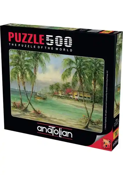Anatolian 500 Parçalık Puzzle Palmiye Manzarası Doğa Severler İçin İdeal Bir Dekoratif Hobi Ürünü