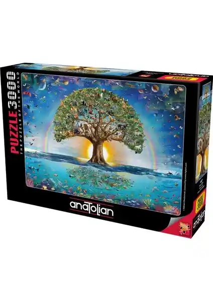 Anatolian Puzzle 3000 Parçalık Hayat Ağacı Puzzle ile Zihin ve Aile Bağlarını Güçlendirin