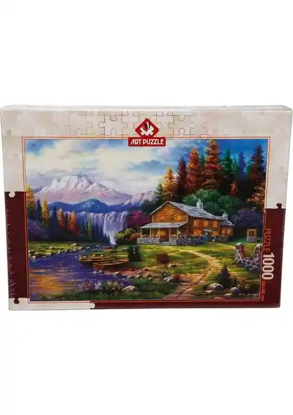 Art Puzzle 1000 Parça Dağlarda Günbatımı Doğa Manzarası Yüksek Kalite Puzzle