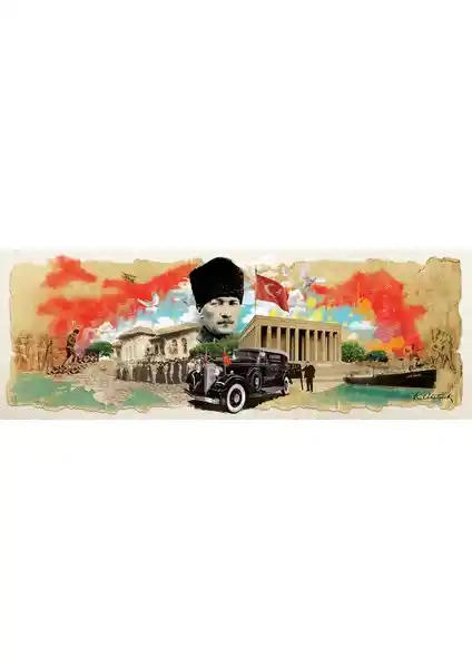 Art Puzzle Atatürk Kolajı Panorama 1000 Parça Puzzle Türk Tarihi ve Kültürünü Yansıtan Ürün