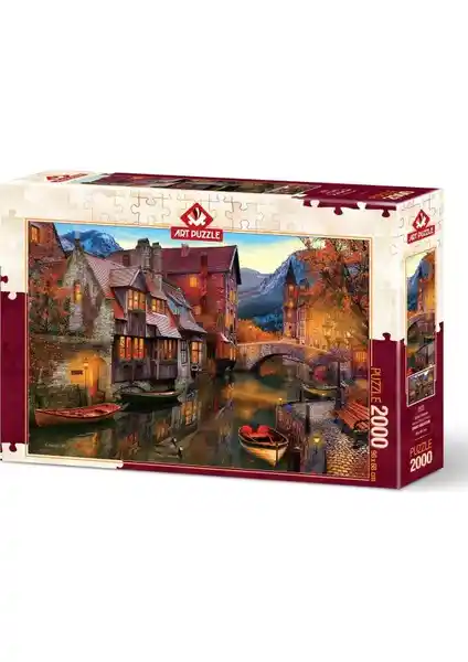Art Puzzle Kanal Boyu Evleri 2000 Parça Detaylı Puzzle Yüksek Kalite ve Panoramik Tasarım