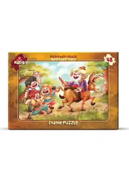 Art Puzzle Nasreddin Hoca Temalı Çocuk Puzzle 48 Parça Güvenli ve Eğitici Oyun