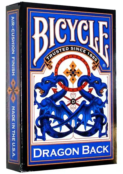 Bicycle Dragon Back Mavi Koleksiyon Kart Destesi: Estetik ve Dayanıklı Oyun Kartları