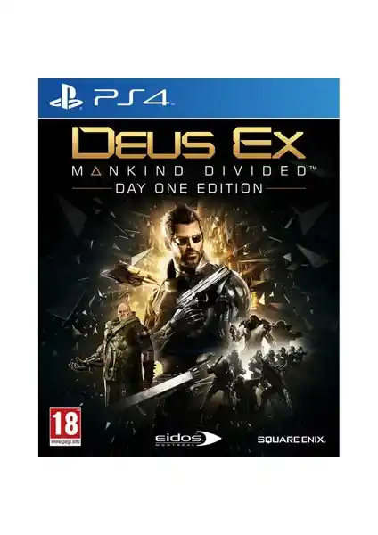 Deus Ex Mankind Divided Day One Edition PS4 Oyunu: Gelişmiş Grafikler ve Derin Hikaye