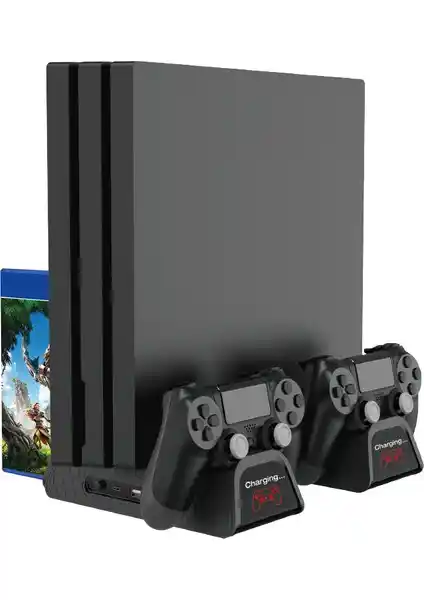 Dobe PS4 Çok Fonksiyonlu Şarj ve Soğutma Standı - Uyumlu ve Pratik Kullanım