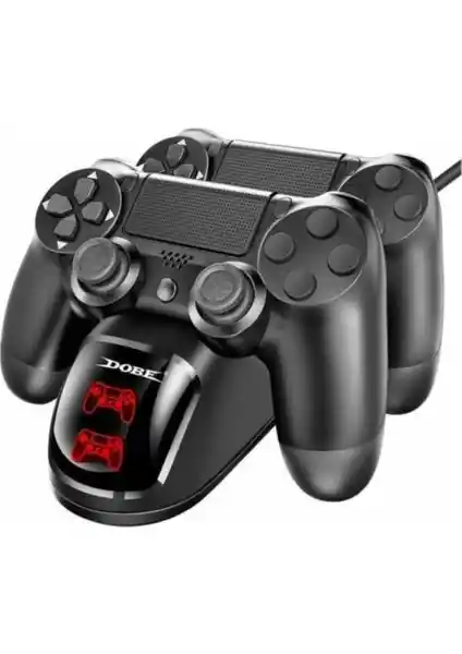 Dobe PS4 DualShock Göstergeli Şarj İstasyonu ile Kesintisiz Oyun Deneyimi Sağlayın