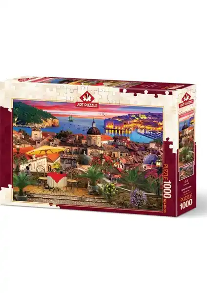 Dubrovnik Temalı 1000 Parça Art Puzzle - Yüksek Kalite ve Detaylı Tasarım