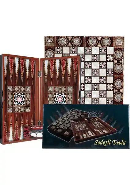 Eser Sedefli İzmir Tavla Büyük Boy: Estetik ve Dayanıklı Masa Oyunu