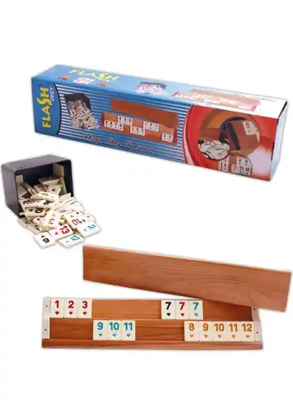 Flash Ahşap Okey Takımı: Dayanıklı ve Estetik Masa Oyunu Seti, Eğlence ve Kalite Bir Arada