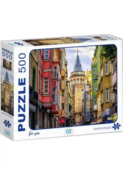 Galata Kulesi Temalı 500 Parça Puzzle Ca Games Yüksek Kaliteli ve Detaylı Tasarım