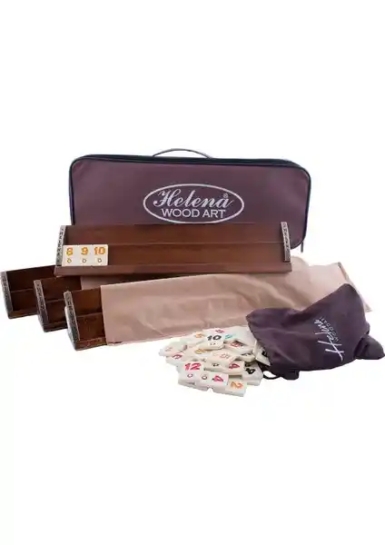 Helena Wood Art Ahşap Vip Düz Okey: Şık ve Dayanıklı Doğal Ahşap Oyun Seti