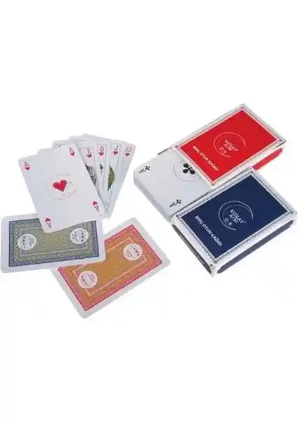 Kızılay KIZILAY 2 Deste A30 Oyun Kartları Profesyonel ve Dayanıklı Tasarım