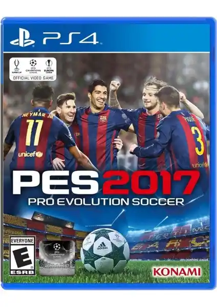 Konami PES 2017 Türkçe Menü PS4 Futbol Oyunu Yüksek Kalite ve Gerçekçi Deneyim