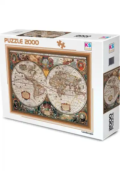 KS Games 17. Yüzyıl Dünya Haritası - Detaylı ve Eğitici Masa Oyunu Ürünü