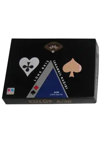 KS Games 2'li Kulüp İskambil Oyun Kağıdı Profesyonel ve Dayanıklı Kartlar