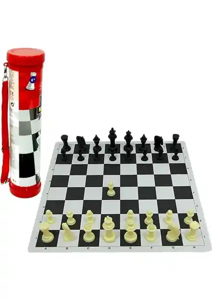 KS GAMES Classic Rulo Satranç T-10305 Türkiye Menşeli Kaliteli Masa Oyunu Seti