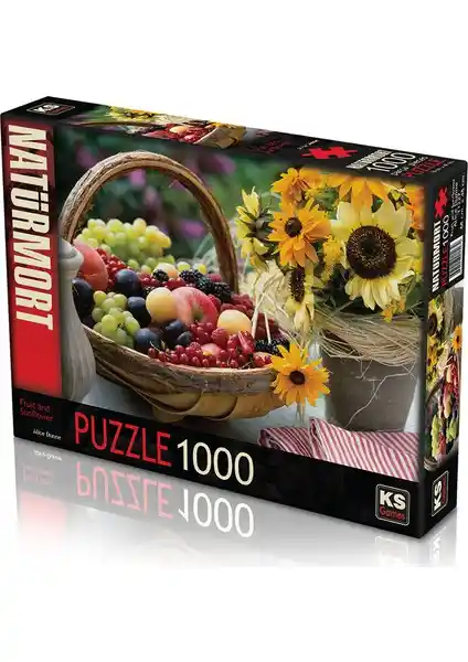 KS Games Fruit and Sunflower Puzzle Doğa Temalı 48x68 cm Yüksek Kaliteli Eğlence