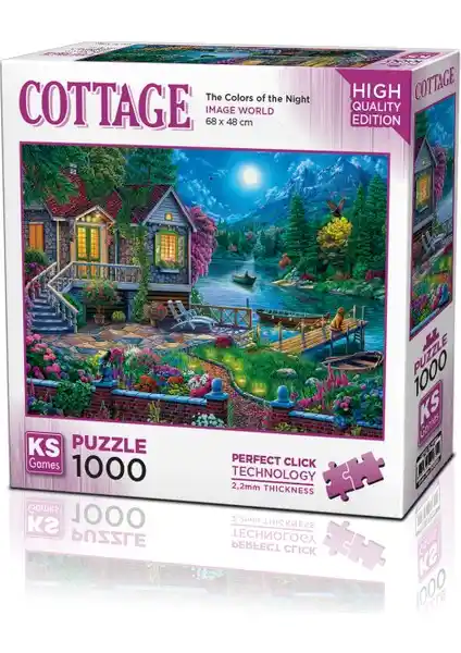 KS Oyunları 1000 Parça Puzzle The Colors Of The Night Çevre Duyarlı ve Kaliteli Tasarım