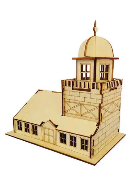 Kumtoys Büyük Ahşap Kız Kulesi Maket Modeli Detaylı ve Dayanıklı Tasarım