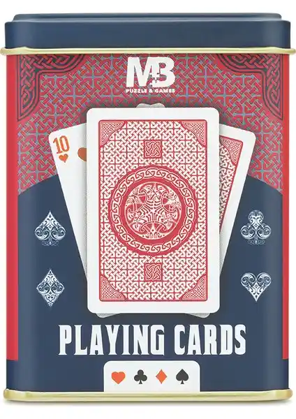 Mabbels Metal Kutulu Kırmızı İskambil Kağıdı Kalite ve Şıklığın Buluşması