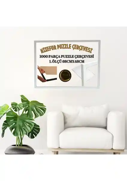Mixefor Puzzle Çerçevesi 1000 Parça Puzzle’lar İçin Dayanıklı ve Estetik Tasarım