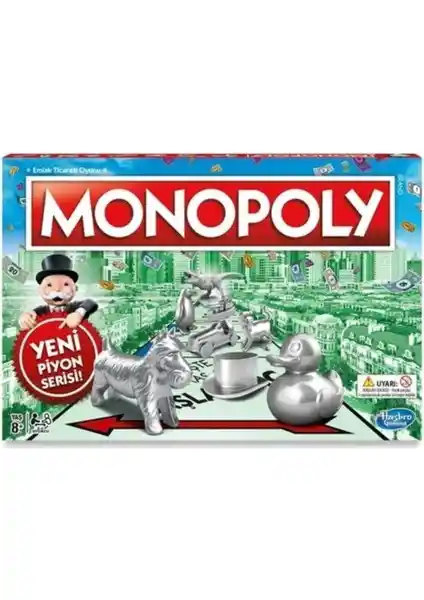Monopoly Klasik Yeni Piyon Serisi Kutu Oyunu: Strateji ve Eğlence Dolu Masa Oyunu