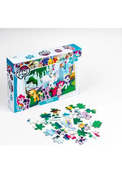 My Little Pony 100 Parça Puzzle Çocuklar İçin Eğitici ve Eğlenceli Aktivite