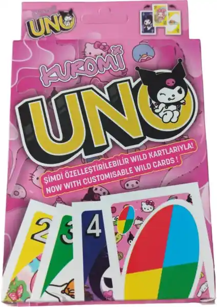 Nessi World Uno Kuromi Oyun Kartları: Renkli ve Tematik Eğlence Seti