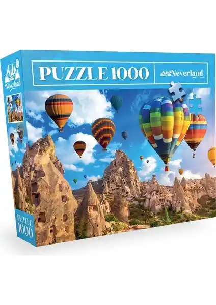 Neverland Kapadokya Manzaralı 1000 Parça Puzzle ile Sanatsal ve Zihinsel Deneyim