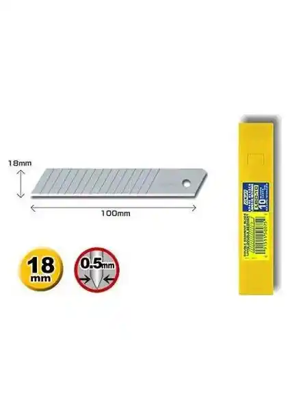 Olfa LB-10 Geniş Maket Bıçağı Yedeği 10'lu Tüp – Yüksek Kalite ve Dayanıklılık