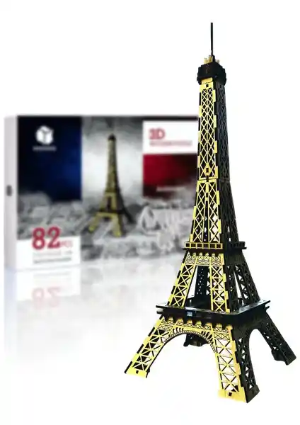 Pershang Eyfel Kulesi 82 Parça 3D Ahşap Puzzle Güvenli ve Detaylı Tasarımıyla Çocuklar İçin Uygun