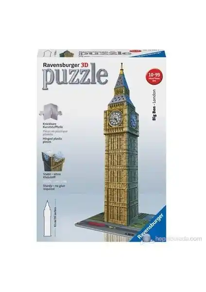 Ravensburger 3 Boyutlu Puzzle Big Ben Saat Kulesi Yüksek Kaliteli Eğitici Oyun
