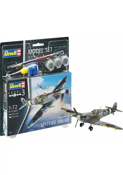 Revell Spitfire Model Seti 1:72 Ölçekli Detaylı ve Gerçekçi Hava Uçağı Modeli