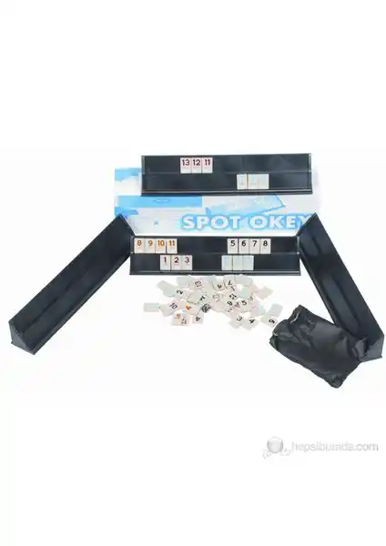 Sedef Okey Spot Plastik Okey Büyük Boy Oyun Seti Dayanıklı ve Hafif Tasarım