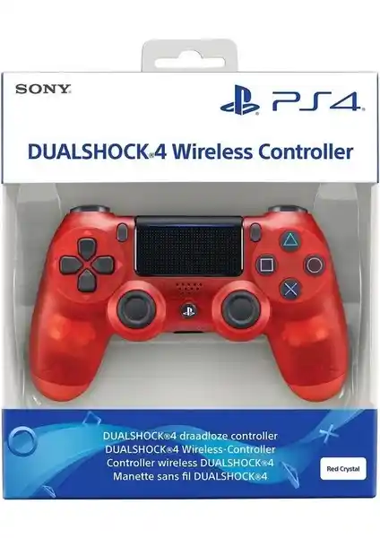 Sony Ps4 Dualshock 4 Kırmızı Crystal Oyun Kolu: Ergonomik ve Şık Tasarım, Uyumlu Oyun Kontrolcüleri