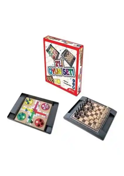 Star 2'li Oyun Seti Kızma Birader ve Satranç Çocuklar İçin Eğlenceli ve Stratejik Oyunlar