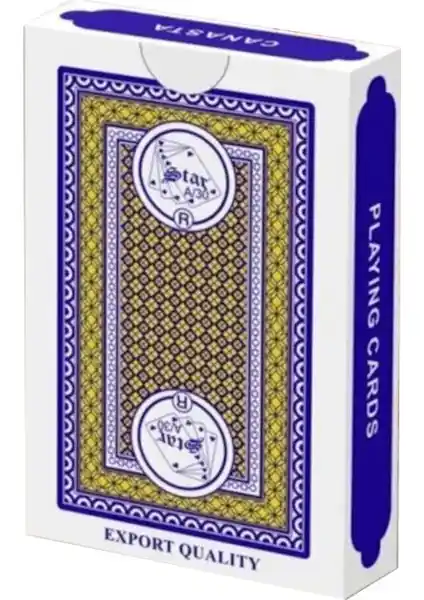 Star İskambil Oyun Kartları 52 Kartlı Dayanıklı ve Çok Amaçlı Kart Desteği