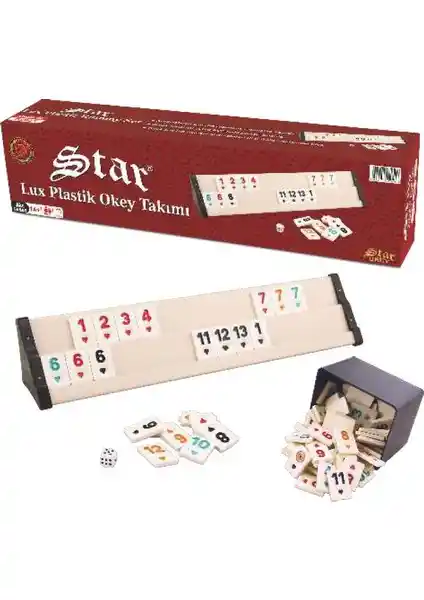 Star Lüks Plastik Okey Takımı: Dayanıklı ve Hijyenik Oyun Seti ile Eğlence Deneyimini Yükseltin