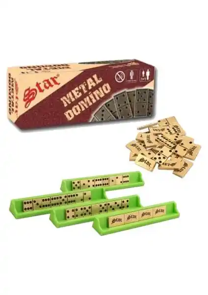 Star Metal Domino Pirinç Seti: Dayanıklı ve Estetik Masa Oyunu Koleksiyonu