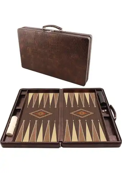 Star Oyun Aletleri Lüks Deri Tavla Takımı Şık ve Dayanıklı Tasarımıyla Öne Çıkıyor